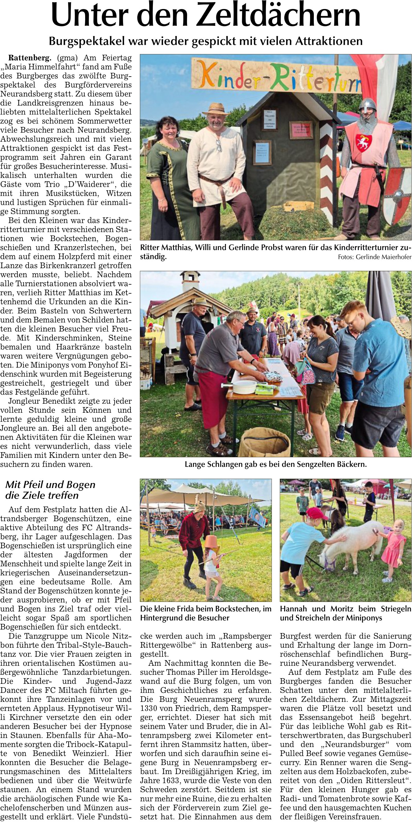 Bild zum Zeitungsartikel vom 20.8.2025, Bogener Zeitung Bild zum Zeitungsartikel vom 20.8.2025, Bogener Zeitung